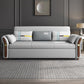 Foldable Glam Sleeper Sofa Flared Arms Convertible Sofas with Storage