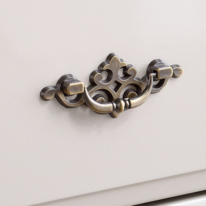 17.5 "W Moderne opbergkast Dressoir Witte rubberen hout opbergkast met laden