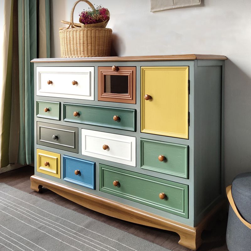 Coffre de rangement en bois, commode de rangement de chambre à coucher Vintage avec 10/12 tiroirs