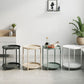 Nordic Round Metal Storage End Table 16.54" x 16.54" x 20.47" Sofa Side Table Clearhalo 'Coffee & Accent Tables' 'End & Side Tables' 'end_side_table' 'Furniture' 'furniture_end_side_table' 'Living Room Furniture' 1200x1200_90f2d60b-0090-4258-81d2-22a85d89f640