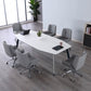 Contemporary Faux Leather Ergonomic Chair Mid-Back Conference Swivel Chair Clearhalo 'furn' 'furn_office_chair' 'Furniture' 'Office Chairs' 'Office Furniture' 'office_chair' 1200x1200_90f35d03-cd89-4a22-85c0-aadbcbf3d7dc