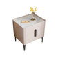 Moderna de piedra de piedra Top Night-Drawer Mesa de noche de 20 pulgadas de altura con piernas