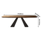 Metal Industrial Rectangle Table Solid Wood Top Table for Kitchen and Dining Room Clearhalo ' dining_table' 'Dining Tables & Seating' 'Dining Tables' 'furn' 'furn_dining_table' 'Furniture' 'furniture_dining_table' 'Kitchen & Dining Furniture' 'kitchen&dining_furn' 'kitchen' 'kitchen_dining_table' 1200x1200_90f58ee6-e40a-4599-b5e0-c82bf8f06857
