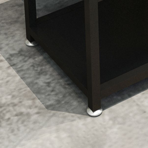 Contemporary 25.59"H Portable Prep Table Metal Prep Table for Dining Room Clearhalo 'furn' 'furn_kitchen_islands_carts' 'Furniture' 'Kitchen & Dining Furniture' 'Kitchen Islands & Carts' 'kitchen_islands_carts' 1200x1200_90f5f91f-43d3-4ef3-80f2-c6b2ac6d8674