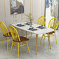 Contemporary Style Metal Dining Room Chairs Windsor Back Armless Chairs for Kitchen (Set of 4) Clearhalo ' kitchen&dining_furn' 'Dining Chairs' 'Dining Tables & Seating' 'dining_chair' 'furn' 'furn_dining_chair' 'Furniture' 'furniture_dining_chair' 'Kitchen & Dining Furniture' 'kitchen' 1200x1200_90f67aa2-c93e-4127-9a16-5c0fcbd93204