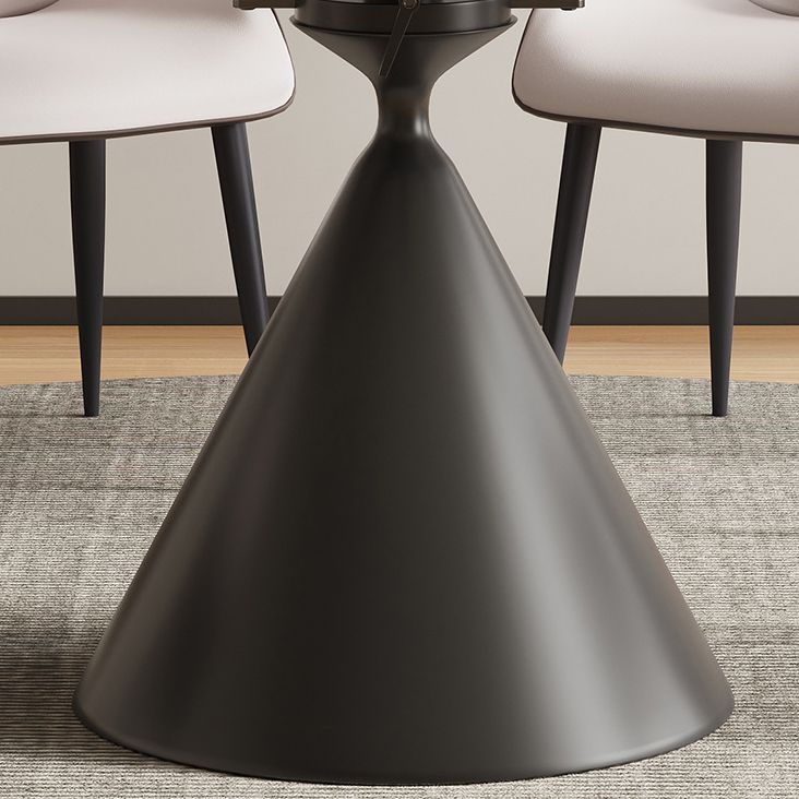 モダンなスタイル1/4/5/7ピースダイニングチェアセットラウンドストーン家具