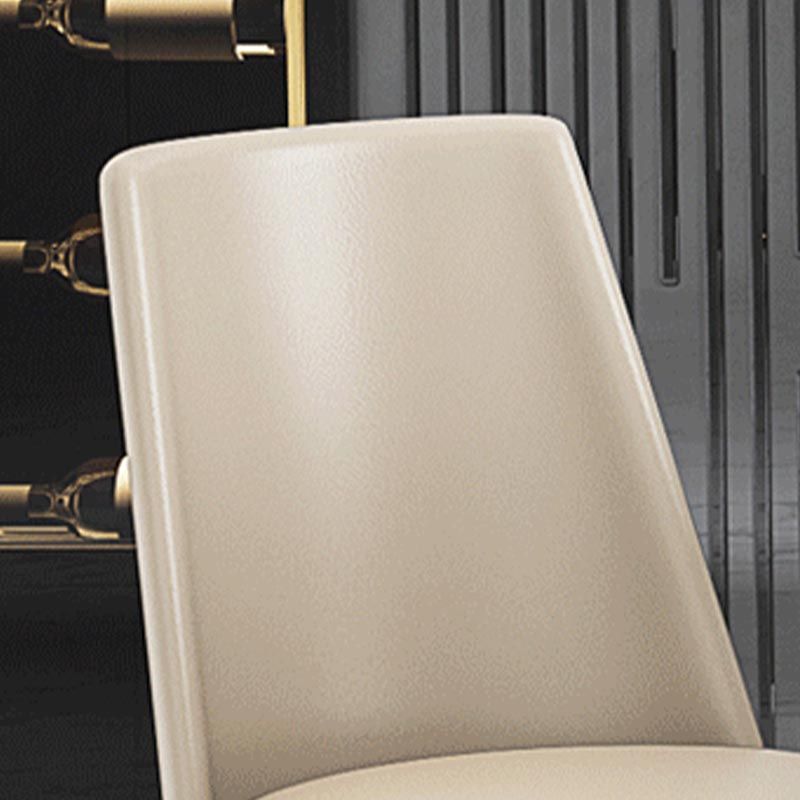 グラムダイニングサイドチェアダイニングルーム用の金色の足のある布張りのサイドチェア