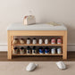 Mid Century Modern Seating Bench Rectangle Shoe Storage 12" W Entryway Bench