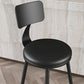 Modern Backrest Armless Counter Stool Iron Bar Stool with Leather Cushion for Dining Room Clearhalo 'Bar Furniture' 'Bar Stools' 'bar_stools' 'furn' 'furn_bar_stools' 'Furniture' 'Kitchen & Dining Furniture' 1200x1200_90fd0b01-7dfb-482b-bb35-2976a73f70a9