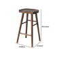 Juego de mesa de bar rectangular de madera maciza de lujo, mesa de mostrador de 1/4/5 piezas con taburetes sin respaldo