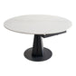 Extendable Round Dining Table Modern Sintered Stone Table with Metal Pedestal Base Clearhalo ' dining_table' 'Dining Tables & Seating' 'Dining Tables' 'furn' 'furn_dining_table' 'Furniture' 'furniture_dining_table' 'Kitchen & Dining Furniture' 'kitchen&dining_furn' 'kitchen' 'kitchen_dining_table' 1200x1200_90ffb8bf-05f0-4305-8d4e-e0f22a8eadc1
