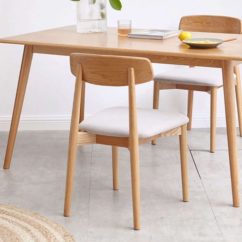 Contemporary Design Open Back Dining Side Chair Armless Chairs with Wood Legs Clearhalo ' kitchen&dining_furn' 'Dining Chairs' 'Dining Tables & Seating' 'dining_chair' 'furn' 'furn_dining_chair' 'Furniture' 'furniture_dining_chair' 'Kitchen & Dining Furniture' 'kitchen' 1200x1200_9100559a-faa1-4c70-8f98-2b53b0e0f72f