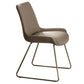 Glam Dining Room Chair Faux Leather Parsons Chair for Dining Room