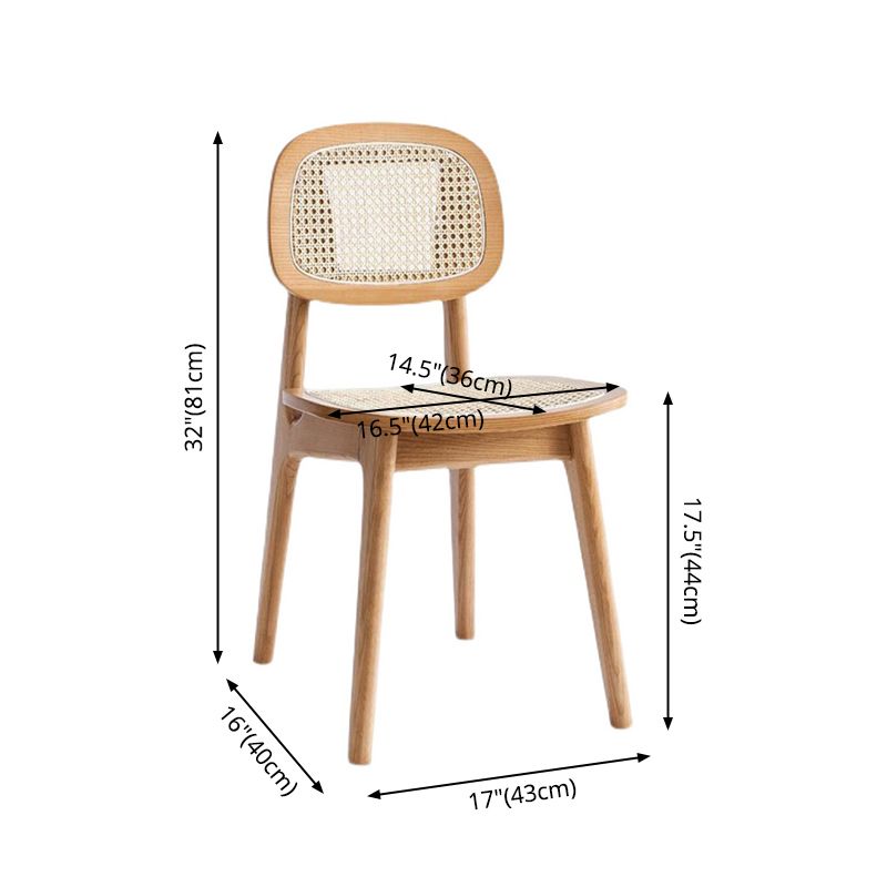 Solid Wood Traditional Dining Room Chair Matte Finish Open Back Dining Side Chair Clearhalo ' kitchen&dining_furn' 'Dining Chairs' 'Dining Tables & Seating' 'dining_chair' 'furn' 'furn_dining_chair' 'Furniture' 'furniture_dining_chair' 'Kitchen & Dining Furniture' 'kitchen' 1200x1200_91007c9b-e960-47c6-b1d9-5451b5c1e7c1