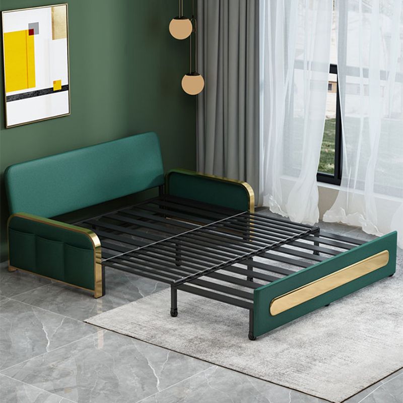 Sofá de durmiente de cuero sin sofá de 30.70 "de ancho de cuero con faux con caja tapizada y de almacenamiento