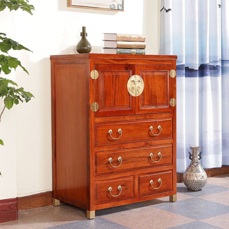 Minimalistic Brown/Wood Accent Chest with Drawers and Wooden Legs Clearhalo 'Cabinets & Chests' 'cabinets_chests' 'furn' 'furn_cabinets_chests' 'Furniture' 'Living Room Furniture' 1200x1200_9103fca5-3562-4a99-9e13-e933cb9b716e