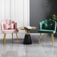 Glam Style 16.5'' Wide Dining Room Chair Solid Back Chair with 4 Metal Legs for Home Use Clearhalo ' kitchen&dining_furn' 'Dining Chairs' 'Dining Tables & Seating' 'dining_chair' 'Furniture' 'furniture_dining_chair' 'Kitchen & Dining Furniture' 'kitchen' 1200x1200_910478b4-92f4-4cd3-acf2-59d7dfbd4611