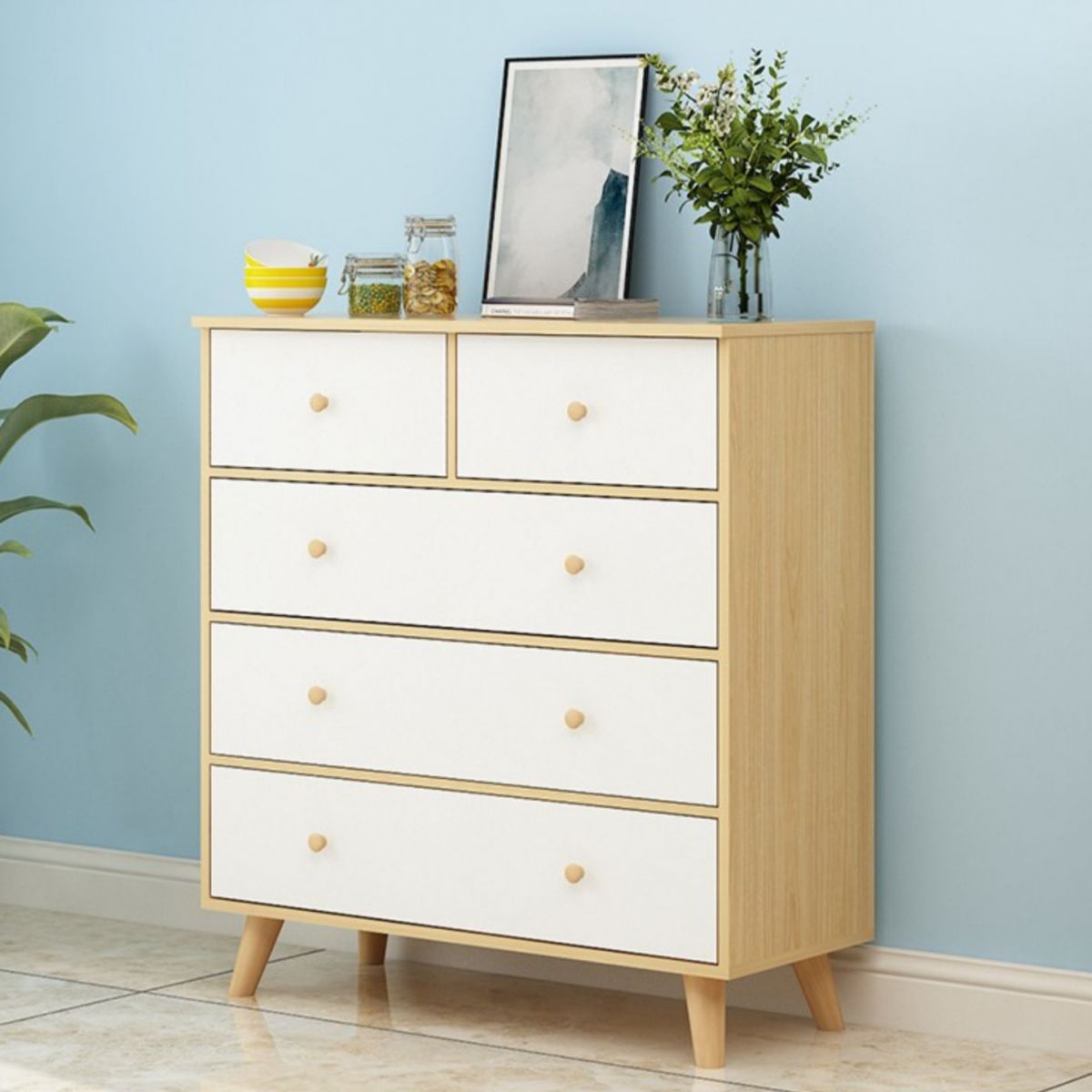 Modern Engineered Wood Sideboard Simple Buffet Table with Drawer for Living Room Clearhalo 'buffet_sideboard' 'Buffets & Sideboards' 'furn' 'furn_buffet_sideboard' 'Furniture' 'furniture_buffet_sideboard' 'Kitchen & Dining Furniture' 1200x1200_91059781-8255-4ddf-99ad-52196fd56df0