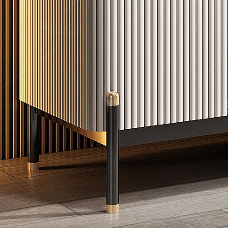 Stone Buffet Server Modern Style Side Board with Cabinets and Drawers Clearhalo 'buffet_sideboard' 'Buffets & Sideboards' 'furn' 'furn_buffet_sideboard' 'Furniture' 'Kitchen & Dining Furniture' 1200x1200_9105dea3-3d44-4e85-8db4-0e21b2e33a30