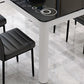 Glass Top Dining Table Modern Rectangle Dining Table with 4 Legs Clearhalo ' dining_table' 'Dining Tables & Seating' 'Dining Tables' 'Furniture' 'furniture_dining_table' 'Kitchen & Dining Furniture' 'kitchen&dining_furn' 'kitchen' 'kitchen_dining_table' 1200x1200_910661b4-b2ec-4de3-be14-d5abdbd09145