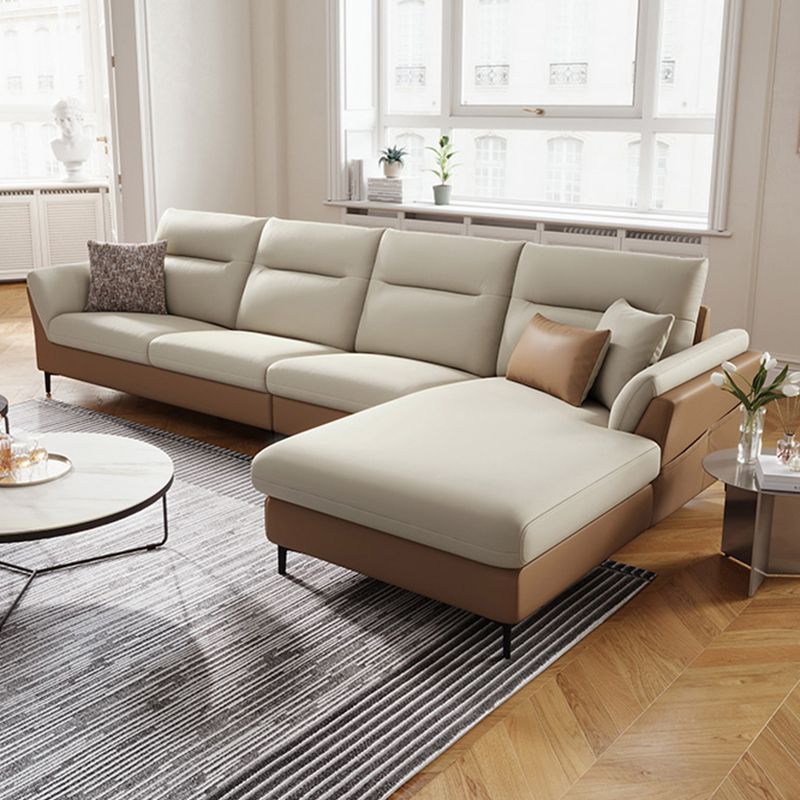 35.4 "W eigentijdse sectionals faux lederen sectionele bankset