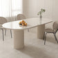 Kitchen Contemporary Dinner Table Double Pedestal Dining Table