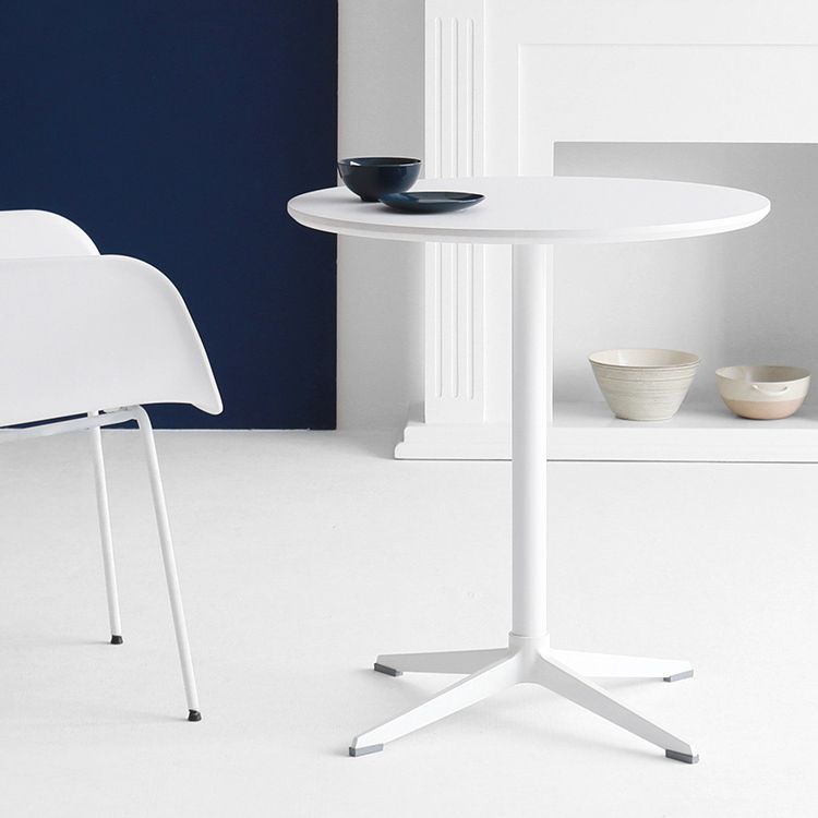 Contemporary Round Shape Dining Table Standard Kitchen Dining Table with Pedestal Base Clearhalo ' dining_table' 'Dining Tables & Seating' 'Dining Tables' 'Furniture' 'furniture_dining_table' 'Kitchen & Dining Furniture' 'kitchen&dining_furn' 'kitchen' 'kitchen_dining_table' 1200x1200_910a6c83-ccee-414e-b5a9-3c523a77993a