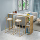 Nordic Glam 1/3 Pieces Bar Table Set Rectangle Marble Counter Table for Kitchen Clearhalo 'Bar Furniture' 'furn' 'furn_home_bar_bar_sets' 'Furniture' 'Home Bars & Bar Sets' 'home_bar_bar_sets' 'Kitchen & Dining Furniture' 1200x1200_910ae35b-57bb-4661-abd7-5eeb438aacd6