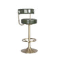 Tabouret de bar rotatif glam rotatif tabouret de comptoir en faux cuir pour la maison