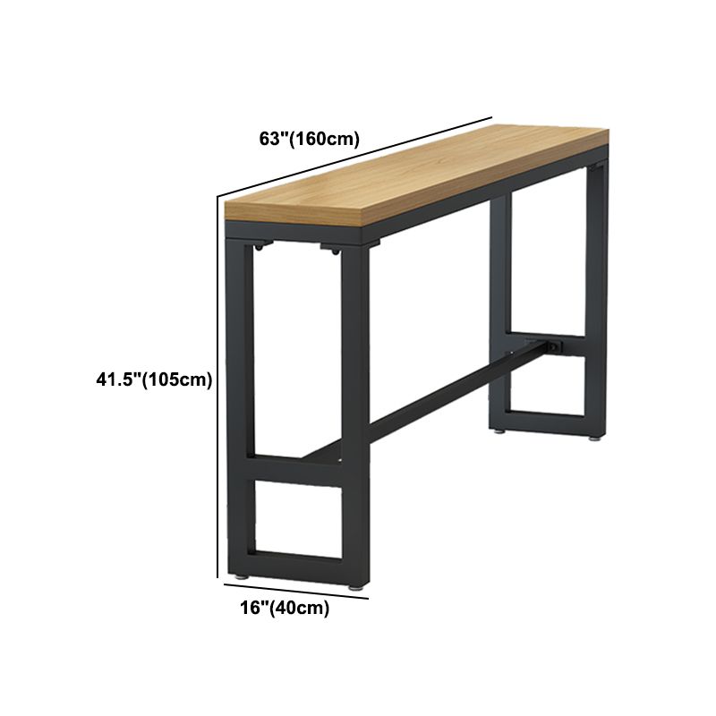 Industrial 1/7/12 Pieces Bar Table Set Rectangle Pine Wood Counter Table with High Stools Clearhalo 'Bar Furniture' 'furn' 'furn_home_bar_bar_sets' 'Furniture' 'Home Bars & Bar Sets' 'home_bar_bar_sets' 'Kitchen & Dining Furniture' 1200x1200_910da3bf-bf51-4c41-8e10-4544542c1724