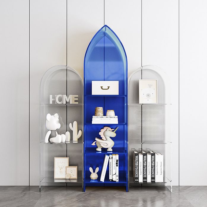 Bibliothèque d'étagère standard de bibliothèque acrylique glam pour la salle d'étude 9.8 "W