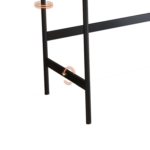 Desca da ufficio rettangolare in pietra 2-cassetti da 30,32 "scrivania alta