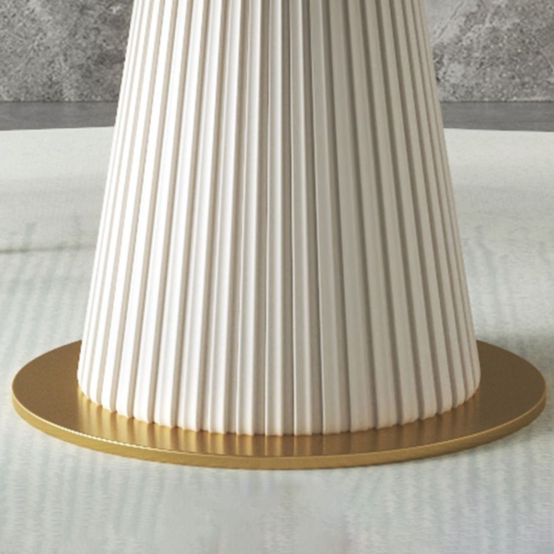 Glam Sintered Stone Dining Room Set with Round Table Space-Saving Design Dining Table Furniture Clearhalo 'Dining Room Sets' 'Dining Tables & Seating' 'dining_room_set' 'furn' 'furn_dining_room_set' 'Furniture' 'furniture_dining_room_set' 'Kitchen & Dining Furniture' 'kitchen&dining_furn' 'kitchen' 1200x1200_910f68ae-6785-4b14-9c24-6640e1250a9d