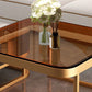 Glam Coffee Table Set Frame Square 2-Piece Coffee Cocktail Table Clearhalo 'Coffee & Accent Tables' 'Coffee Tables' 'coffee_tables' 'furn' 'furn_coffee_tables' 'Furniture' 'Living Room Furniture' 1200x1200_910fe559-ca00-4b6e-88dc-35dac6f1a2b2