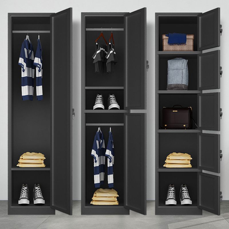 Scharnierende garderobe armoire eigentijdse metalen opbergkast voor thuis