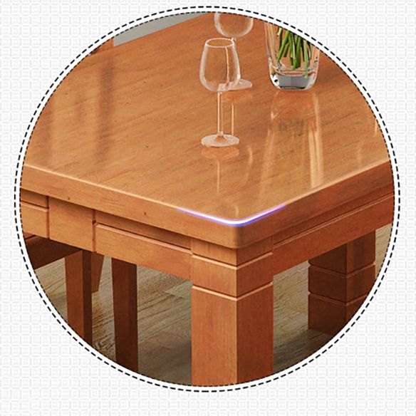Traditional Solid Wood Rectangle Shape Dining Furniture 4 Wood Legs Table Formal for Home Clearhalo 'Dining Room Sets' 'Dining Tables & Seating' 'dining_room_set' 'furn' 'furn_dining_room_set' 'Furniture' 'furniture_dining_room_set' 'Kitchen & Dining Furniture' 'kitchen&dining_furn' 'kitchen' 1200x1200_9110c805-9426-45eb-9117-91d7b39c34a0