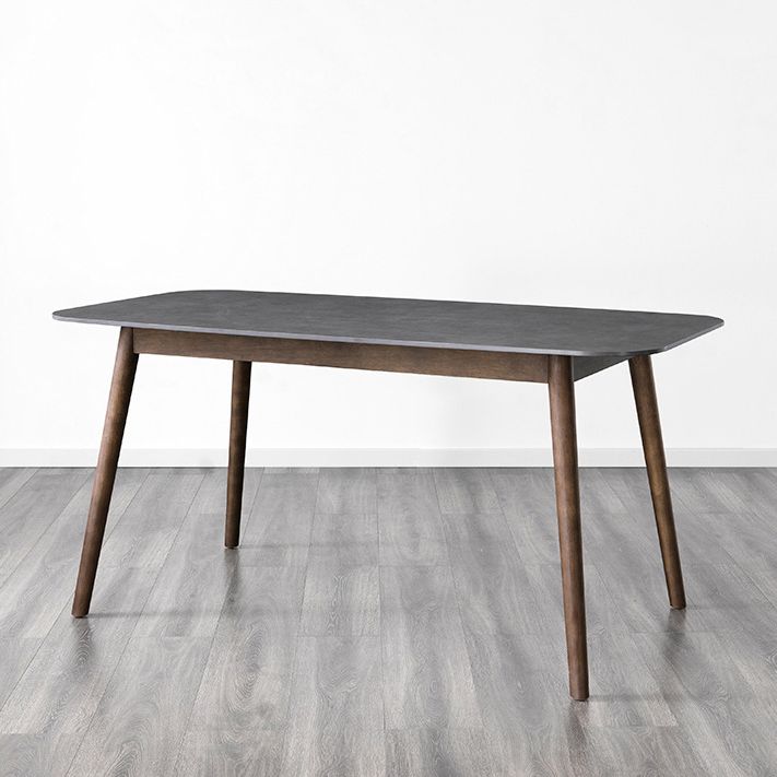 Simplicity Rectangle Dining Room Table Grey Sintered Stone Table with 4 Legs Clearhalo ' dining_table' 'Dining Tables & Seating' 'Dining Tables' 'furn' 'furn_dining_table' 'Furniture' 'furniture_dining_table' 'Kitchen & Dining Furniture' 'kitchen&dining_furn' 'kitchen' 'kitchen_dining_table' 1200x1200_91146a25-d436-4ba5-9169-f96bba94d8b6