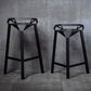 Black Iron Low Back Barstool Industrial Style Hollowed Out Design Tall Stool Clearhalo 'Bar Furniture' 'Bar Stools' 'bar_stools' 'furn' 'furn_bar_stools' 'furniture_bar_stools' 'Kitchen & Dining Furniture' 'kitchen&dining_furn' 'kitchen' 'kitchen_furn' Furniture' 1200x1200_9114a9dc-3b42-4b18-af89-c40460899463