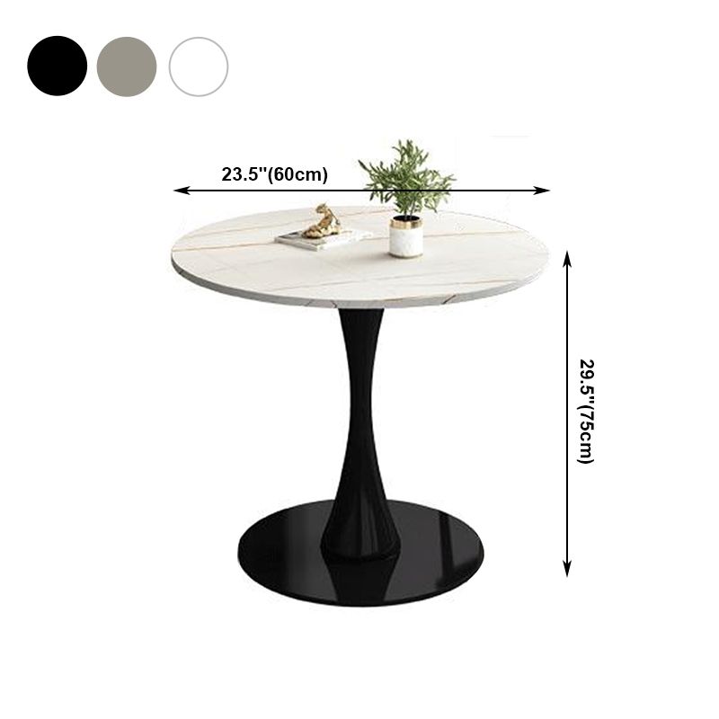 Stone Pedestal Dinning Table Contemporary Style Round Furniture for Indoor Clearhalo ' dining_table' 'Dining Tables & Seating' 'Dining Tables' 'furn' 'furn_dining_table' 'Furniture' 'furniture_dining_table' 'Kitchen & Dining Furniture' 'kitchen&dining_furn' 'kitchen' 'kitchen_dining_table' 1200x1200_91159a78-2fea-4cba-a537-c5aed010718d