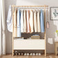 Wooden Open Wardrobe Modern Minimalist Bedroom Wardrobe Armoire