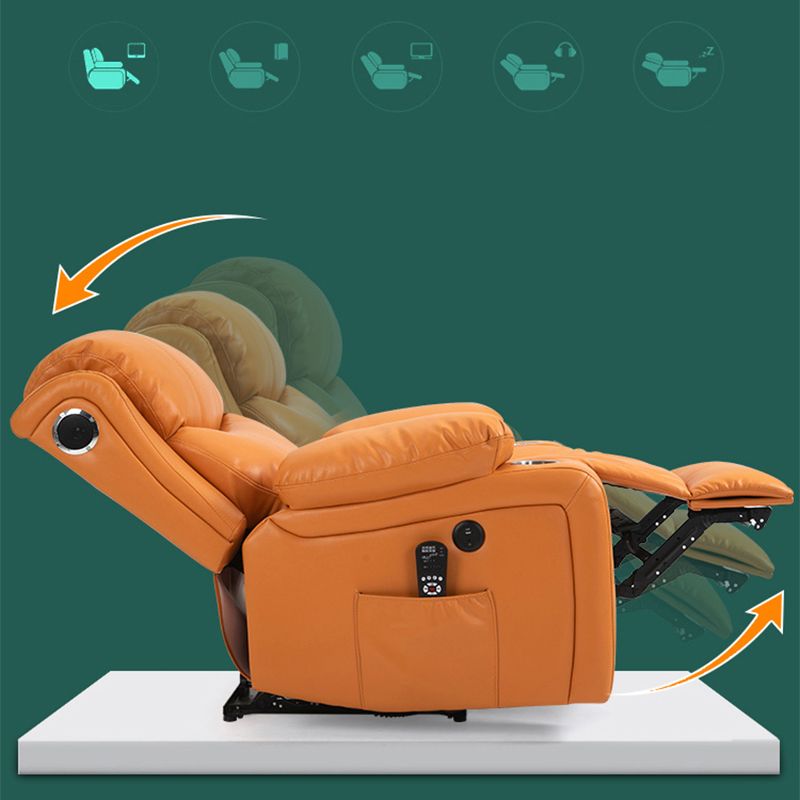 Nordic Style Faux Leather Recliner Chair Solid Color Standard Recliner Clearhalo 'Chairs & Seating' 'furn' 'furn_recliners' 'Furniture' 'Living Room Furniture' 'Recliners' 1200x1200_911663e1-7652-4ce7-bdd9-4aa21d52522b