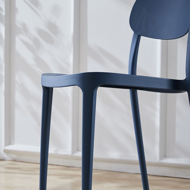 Scandinavian Plastic Armless Dining Chairs Stackable Open Back Side Chair Clearhalo ' kitchen&dining_furn' 'Dining Chairs' 'Dining Tables & Seating' 'dining_chair' 'furn' 'furn_dining_chair' 'Furniture' 'furniture_dining_chair' 'Kitchen & Dining Furniture' 'kitchen' 1200x1200_911674cf-dafc-4c65-8421-a6cd9b7700aa