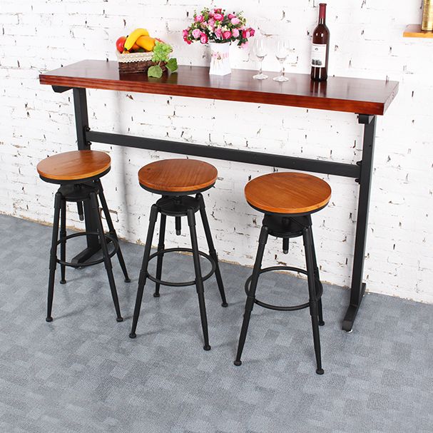 Adjustable Swivel Height Stool Industrial Round Seat Counter Bar Stool,1 Piece Clearhalo 'Bar Furniture' 'Bar Stools' 'bar_stools' 'furn' 'furn_bar_stools' 'furniture_bar_stools' 'Kitchen & Dining Furniture' 'kitchen&dining_furn' 'kitchen' 'kitchen_furn' Furniture' 1200x1200_9117afcc-7ec2-4d2c-8336-c77781bc5288