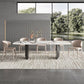 Rectangle Dining Table Sintered Stone Top Modern White Table with Black Legs Clearhalo 'Dining Tables & Seating' 'Dining Tables' 'dining_table' 'furn' 'furn_dining_table' 'Furniture' 'Kitchen & Dining Furniture' 1200x1200_9118ed14-09be-4c01-a228-92e0809c2b63