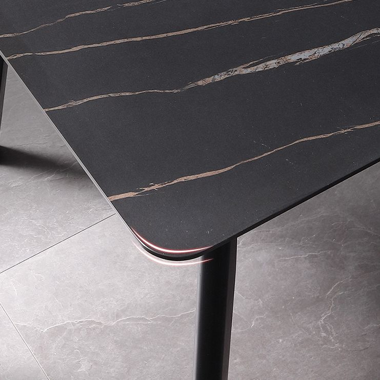 Modern Sintered Stone Top Dining Set Rectangle 1/2/5/7 Pieces Wooden Dining Room Table Set Clearhalo 'Dining Room Sets' 'Dining Tables & Seating' 'dining_room_set' 'furn' 'furn_dining_room_set' 'Furniture' 'Kitchen & Dining Furniture' 1200x1200_91195e31-f488-4ff8-a28c-c8305c02205d