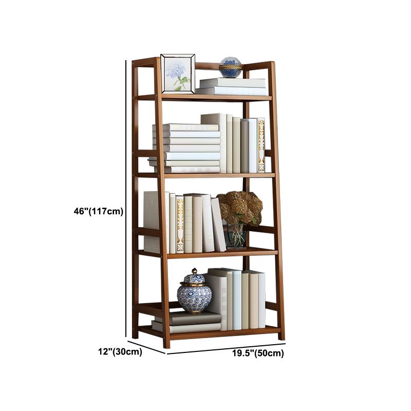 Contemporary Brown Bamboo Shelf Bookcase Open Bookcase for Study Room Clearhalo 'Bookcases' 'furn' 'furn_bookcases' 'Furniture' 'Office Furniture' 1200x1200_9119df6e-98cb-433f-b8d3-8110e19d073a