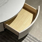 Slate Glam Table basse ronde gigogne avec tiroir