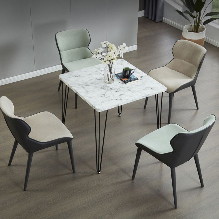 Square Sintered Stone Three-Color Dining Table Industrial 4 Legs Table for Dining Room Clearhalo ' dining_table' 'Dining Tables & Seating' 'Dining Tables' 'furn' 'furn_dining_table' 'Furniture' 'furniture_dining_table' 'Kitchen & Dining Furniture' 'kitchen&dining_furn' 'kitchen' 'kitchen_dining_table' 1200x1200_911c6329-3d9f-4347-85e6-983d5829590e