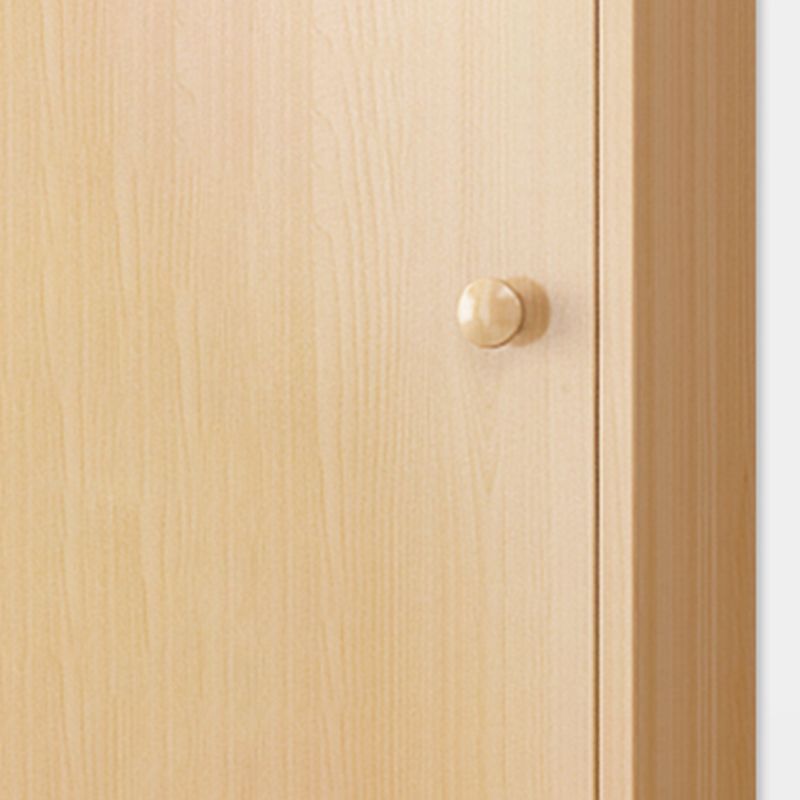 Estantería de madera de ingeniero moderno estantería de espalda cerrada con puerta para la oficina en casa