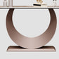 Media de la mesa contemporánea Table de piedra White/Black/Black/Pink Console Table